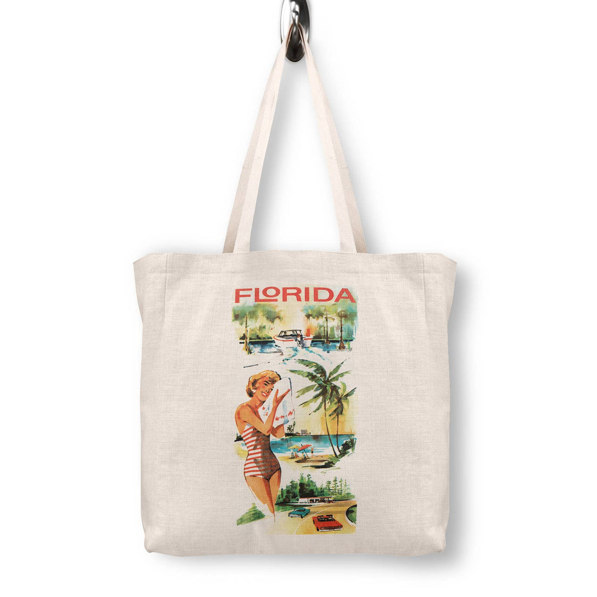 Florida Canvas Tote Bag