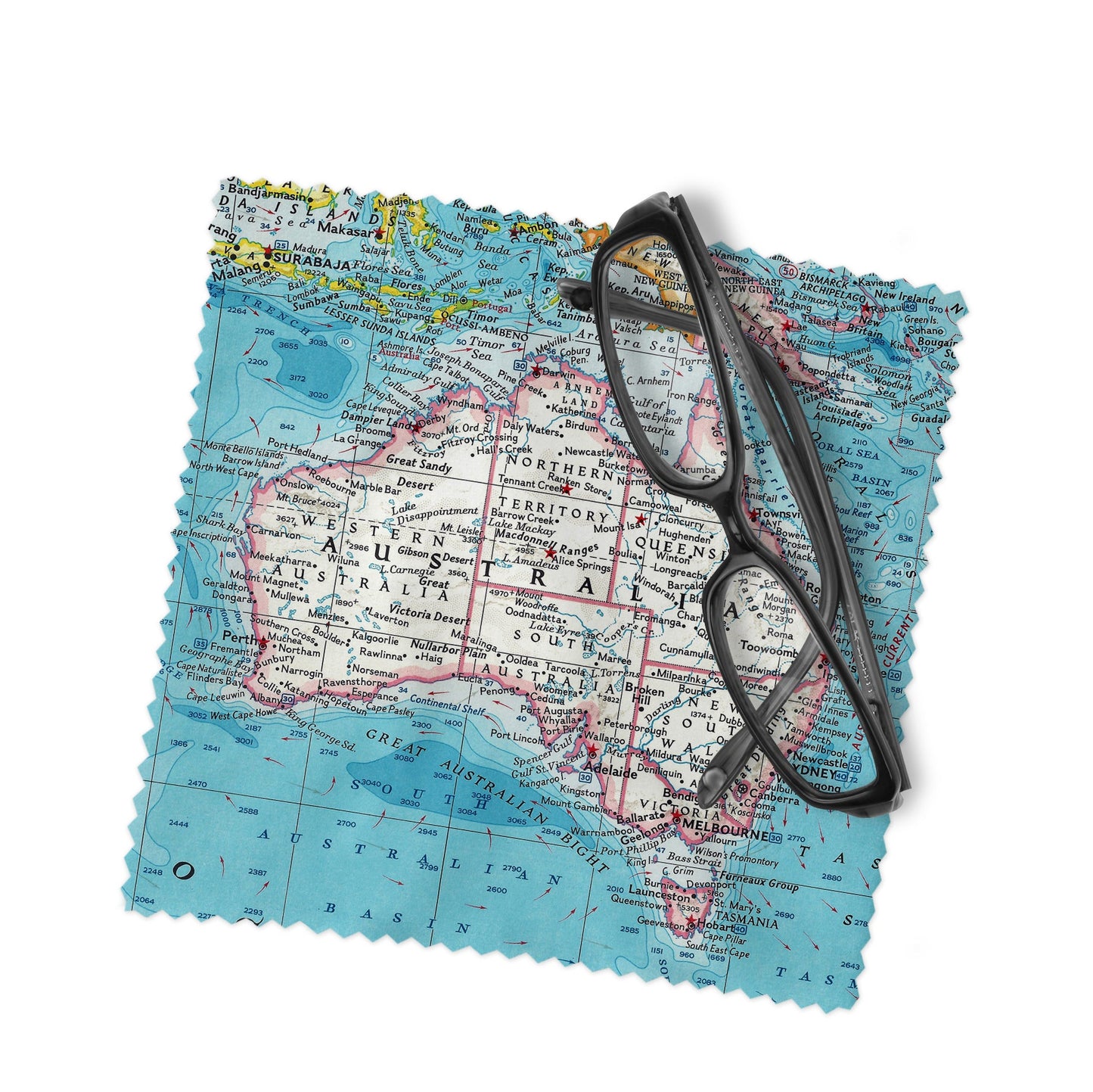 Australia Map Lens Cloth | Glasses Cleaner | Travel Gift