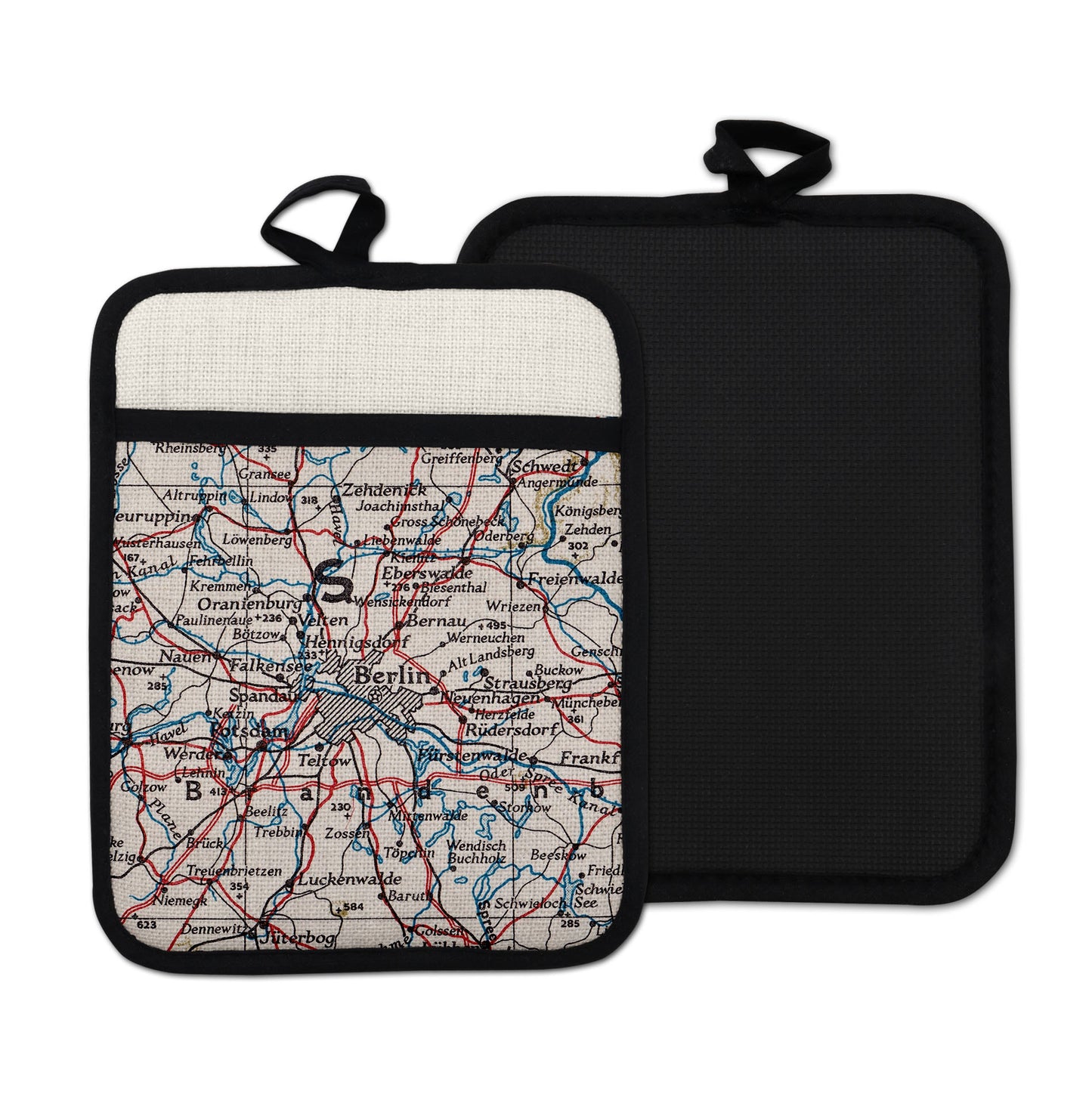 Berlin Germany vintage map hot pad kitchen decor