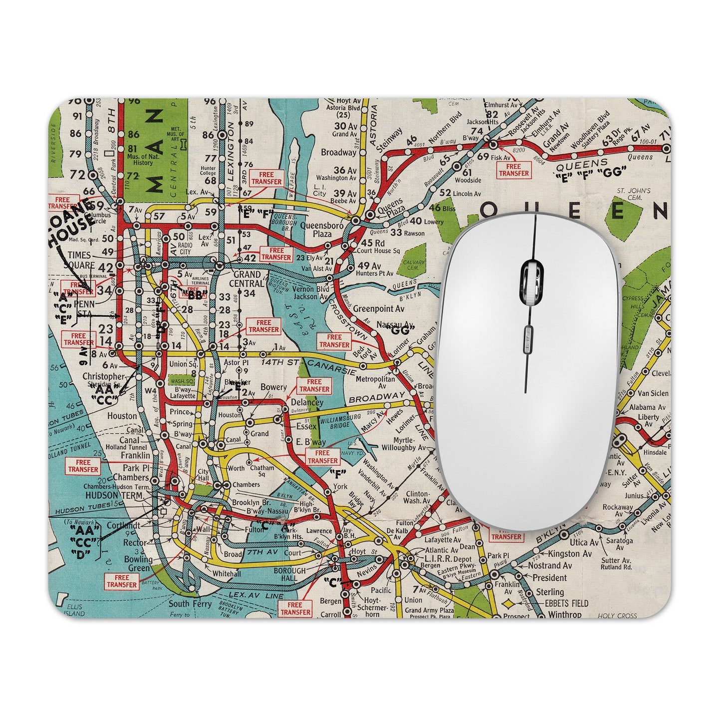 New York City Subway mousepad