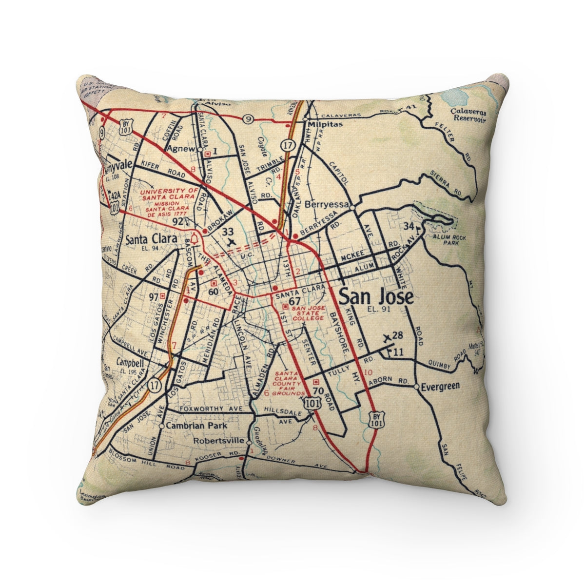 San Jose California pillow