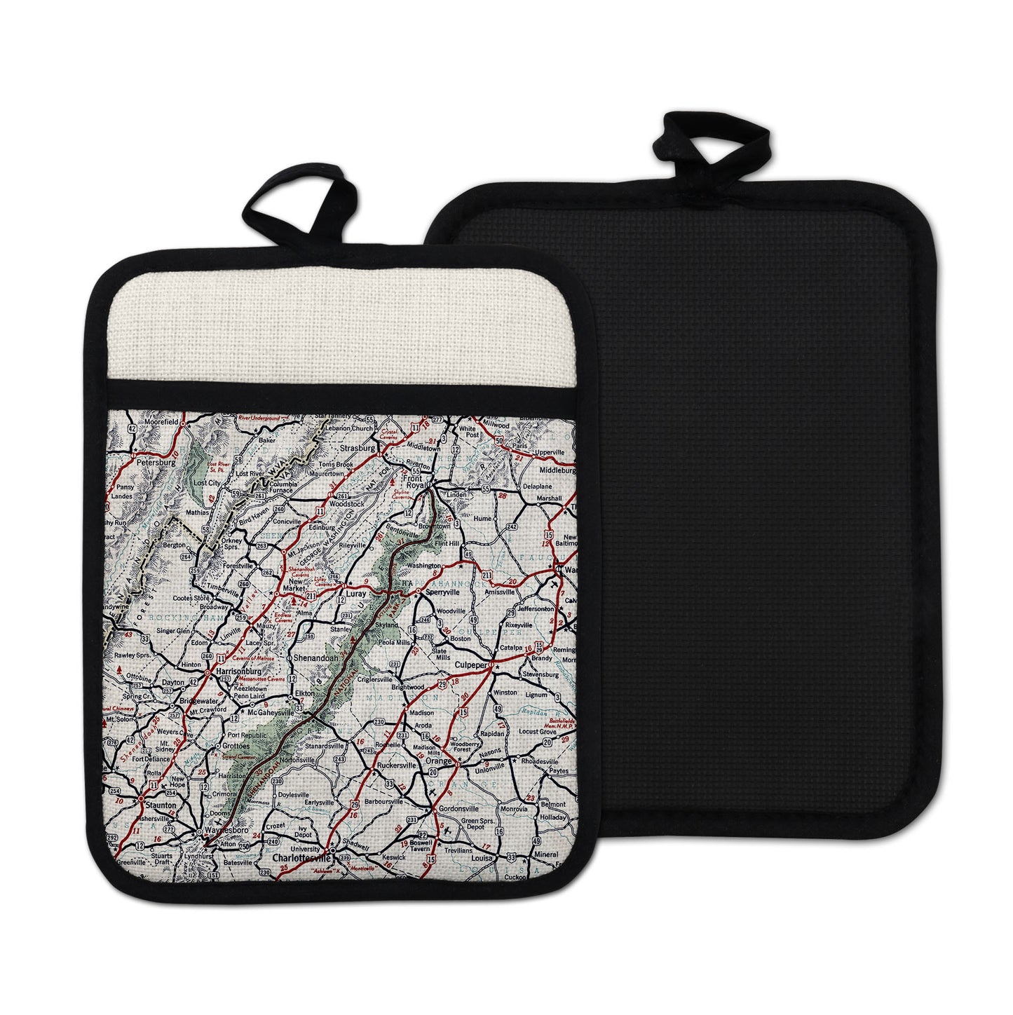 Shenandoah National Park vintage map hot pad kitchen decor