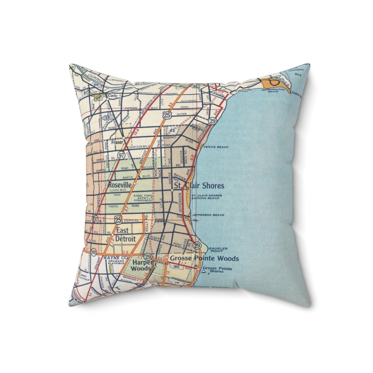 St Clair Shores Michigan pillow