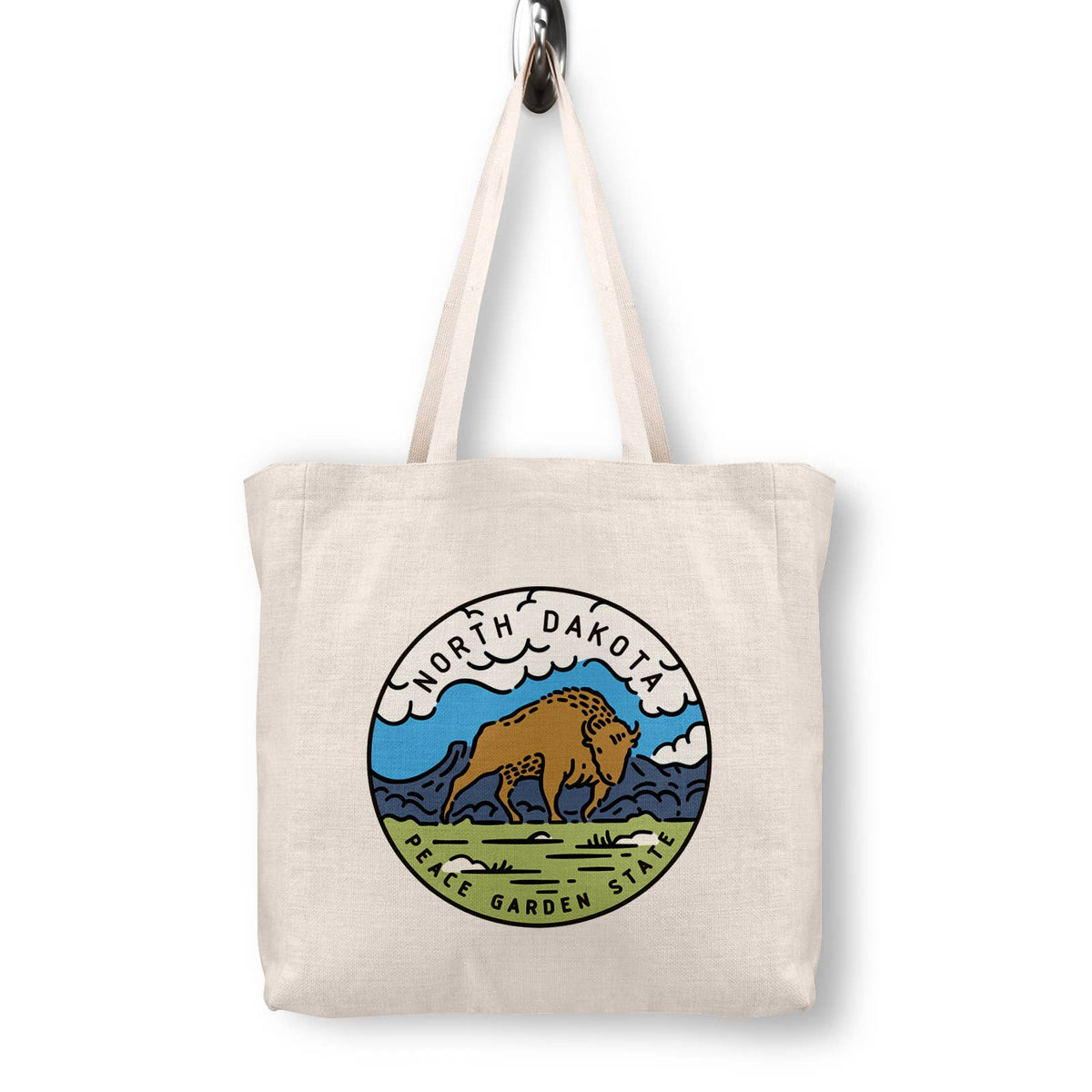 North Dakota Canvas Tote Bag