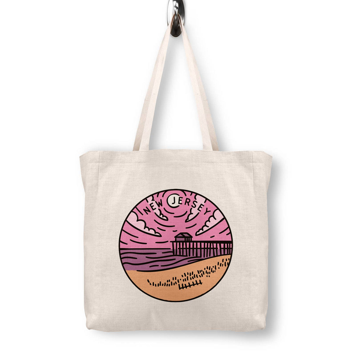New Jersey Canvas Tote Bag