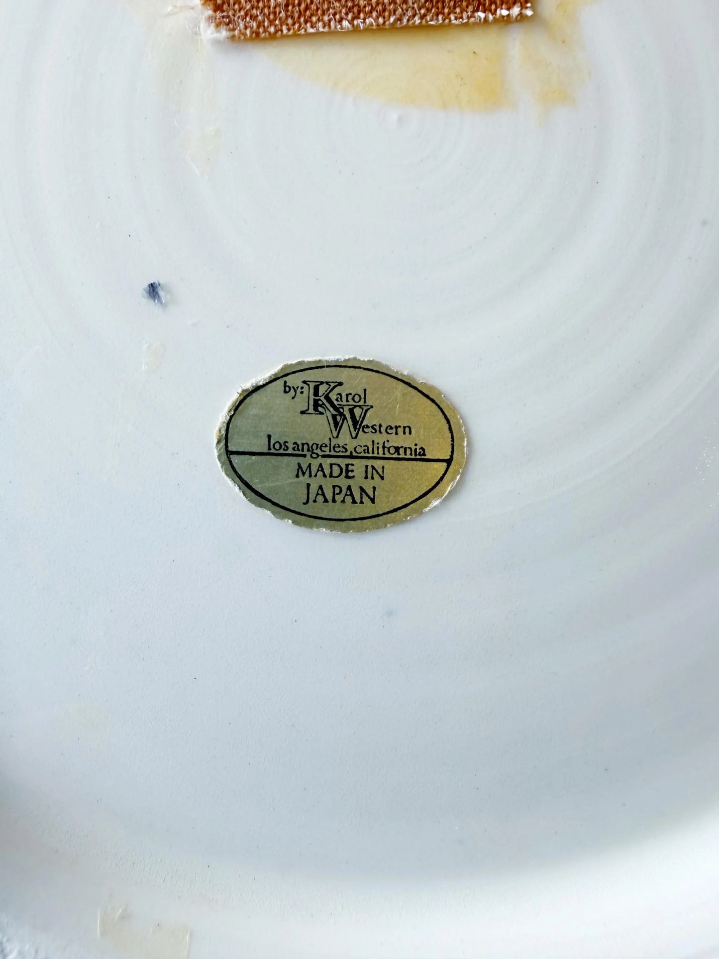 Vintage California Souvenir Plate | Blue & White Scenic Map Design