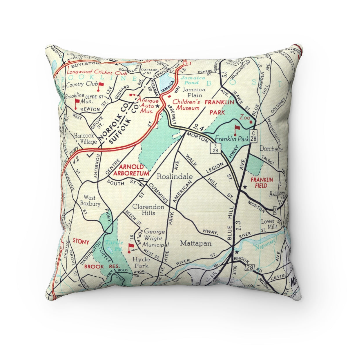 Roslindale Massachusetts pillow