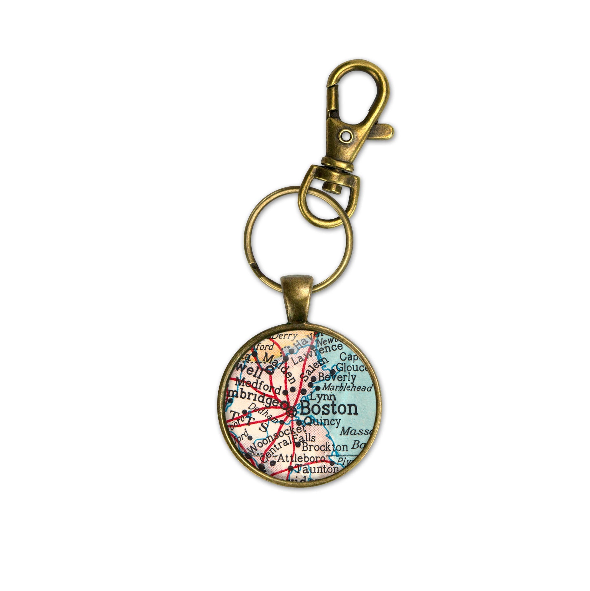 Map Keychains - Personalized Location Keychains - Daisy Mae Designs