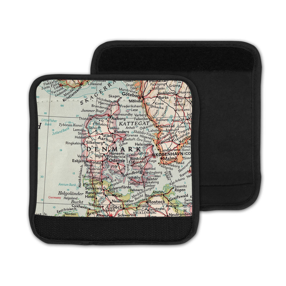 Denmark Map Luggage Tag and Handle Wrap view 3