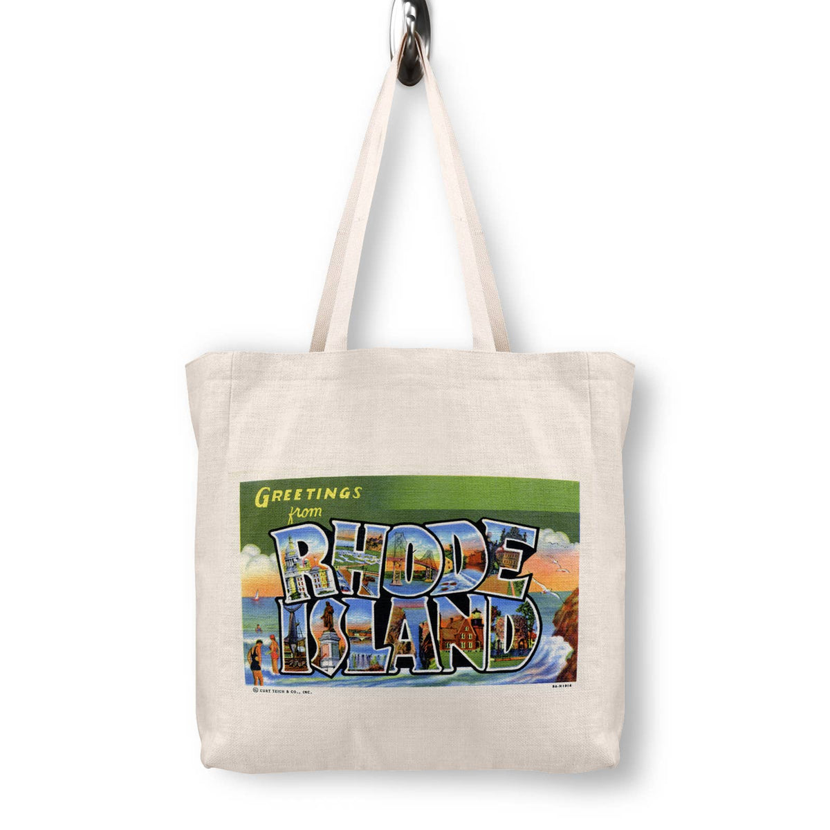 Rhode Island Vintage Postcard Canvas Tote Bag