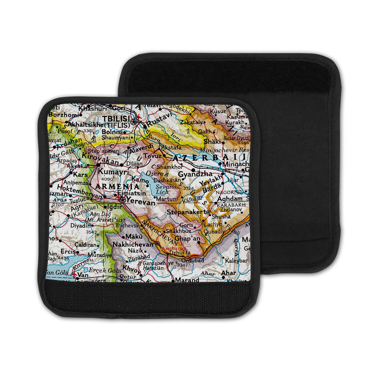Armenia Map Luggage Tag and Handle Wrap view 3