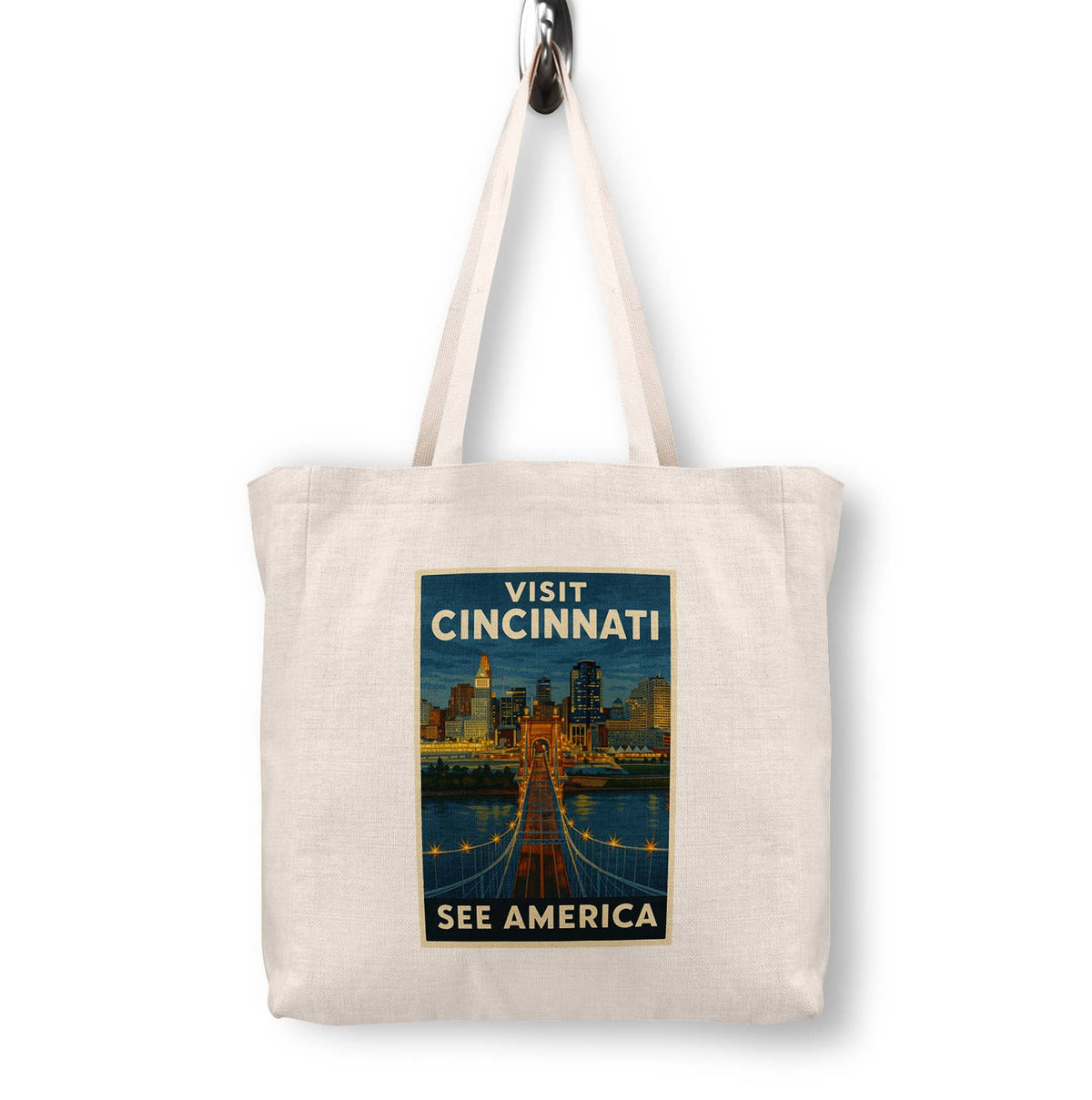 Cincinnati Ohio Canvas Tote Bag