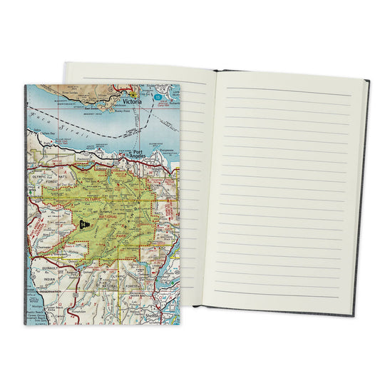 Olympic National Park Vintage Map Travel Journal