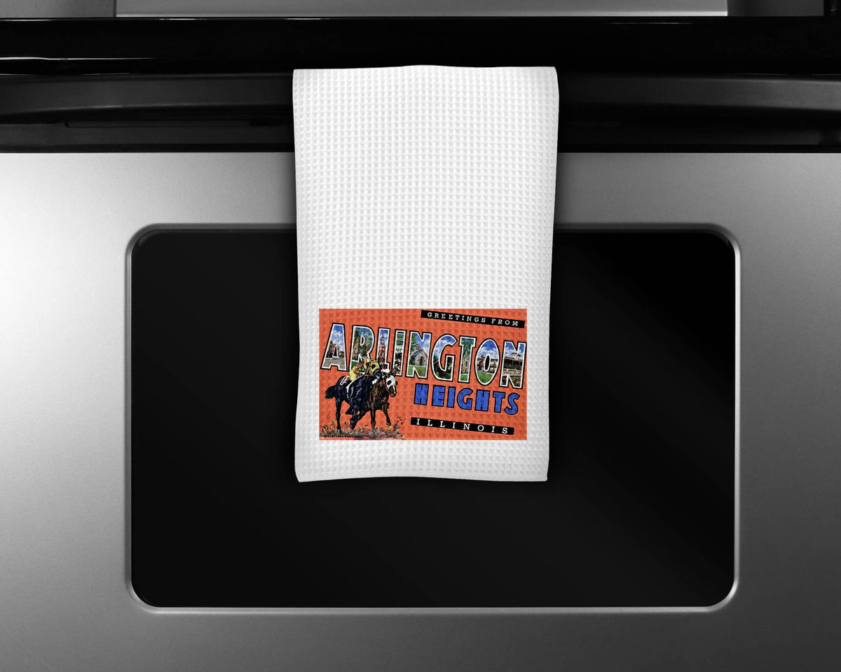 Arlington Heights Illinois map tea towel