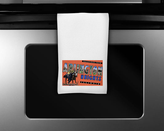 Arlington Heights Illinois map tea towel