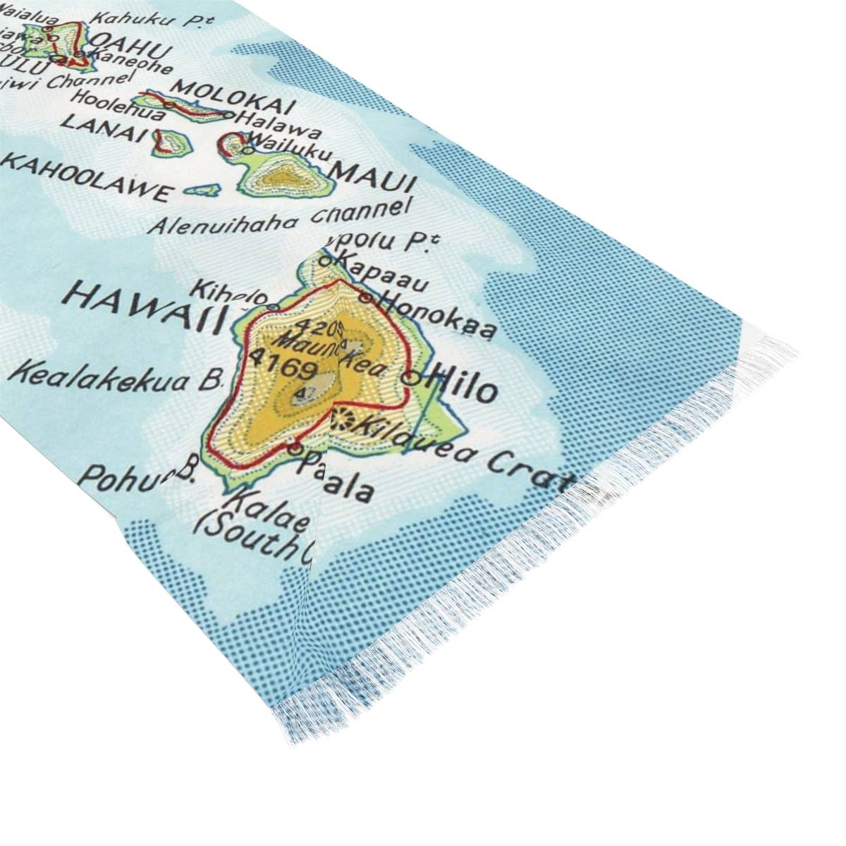 Hawaii Map Travel Scarf view 3