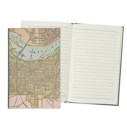 Louisville Kentucky Vintage Map Travel Journal