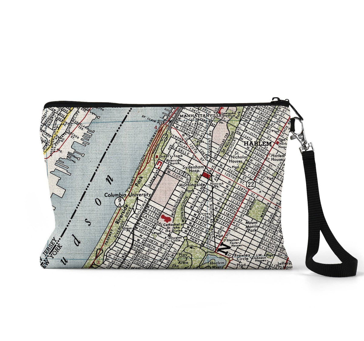 Columbia University wristlet travel pouch