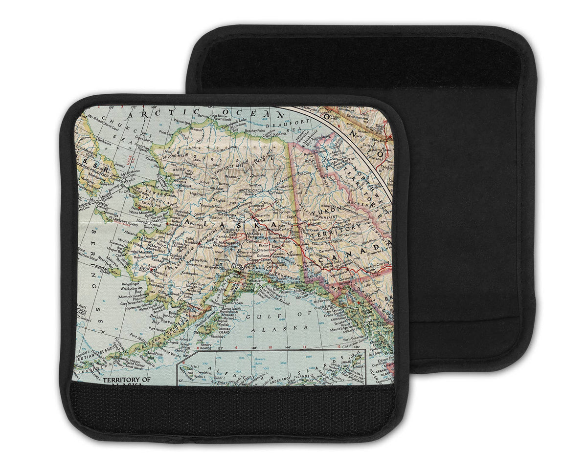 Alaska Map Suitcase Spotter Luggage Handle Wrap view 2