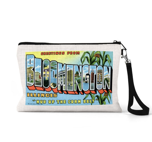 Bloomington Illinois wristlet travel pouch