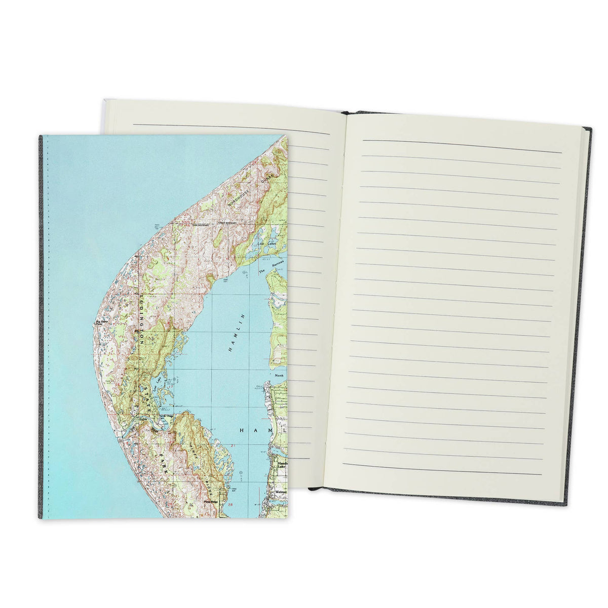 Big Sable Point Ludington Michigan Vintage Map Travel Journal