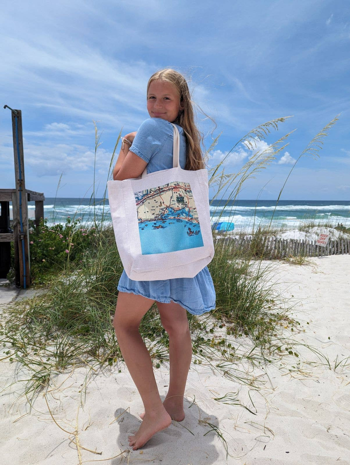 Key West Florida canvas tote bag