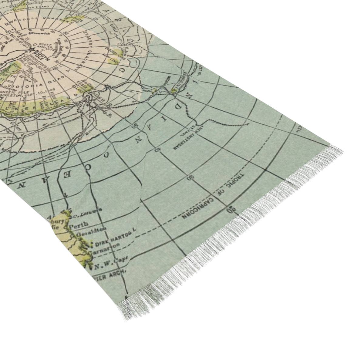 Antarctica Map Travel Scarf view 4