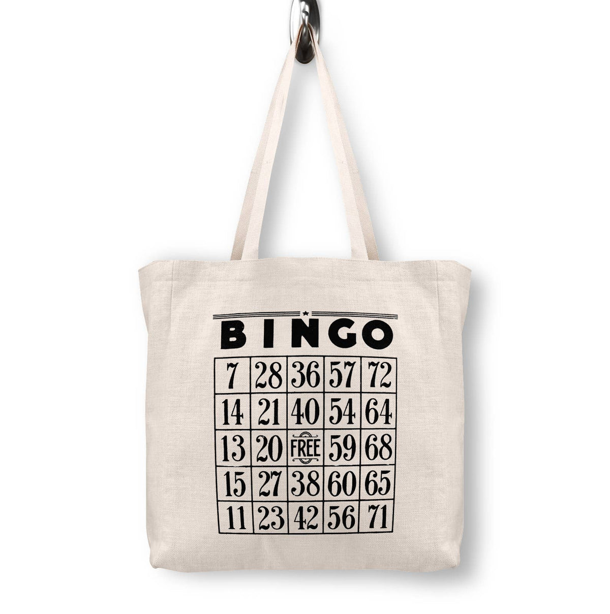 Bingo Canvas Tote Bag