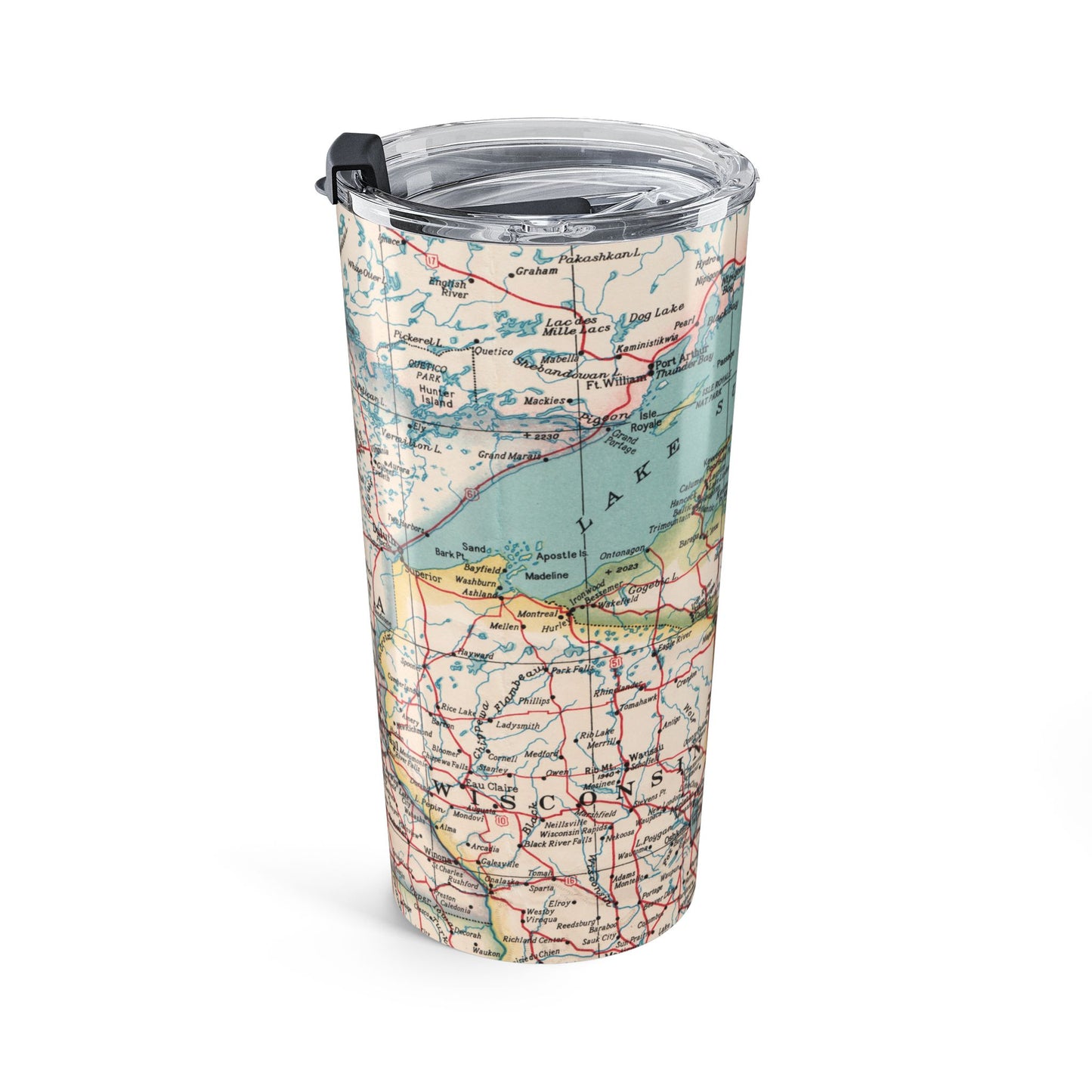 Minnesota Vintage Map 20oz Insulated Tumbler