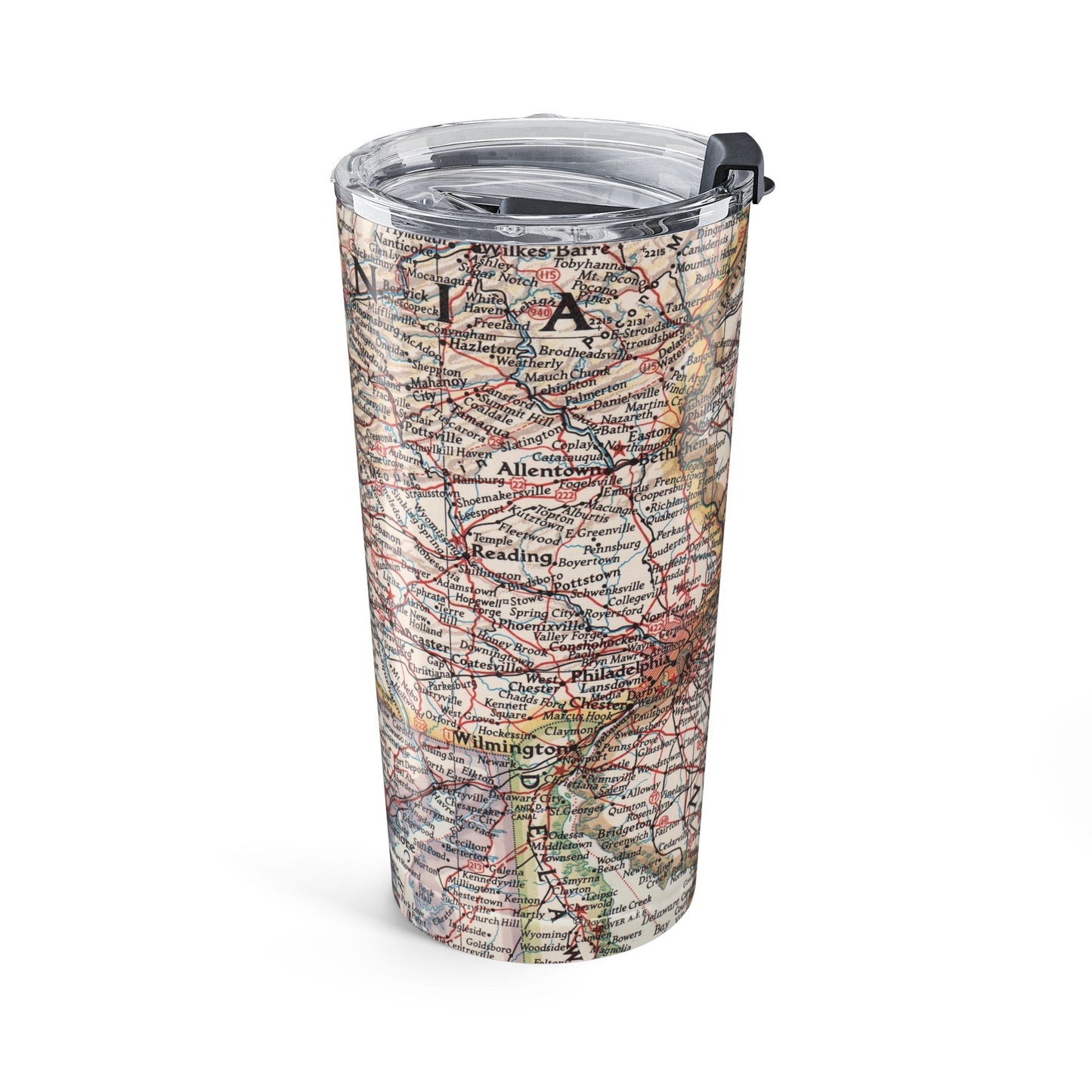New Jersey Vintage Map 20oz Insulated Tumbler