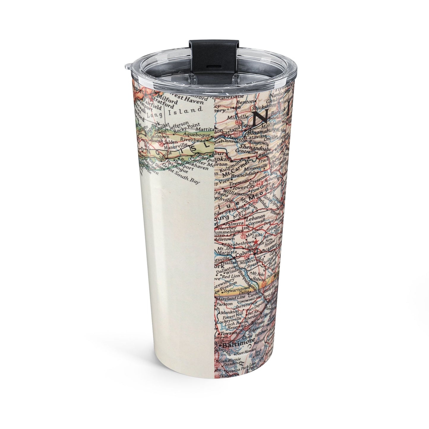 New Jersey Vintage Map 20oz Insulated Tumbler