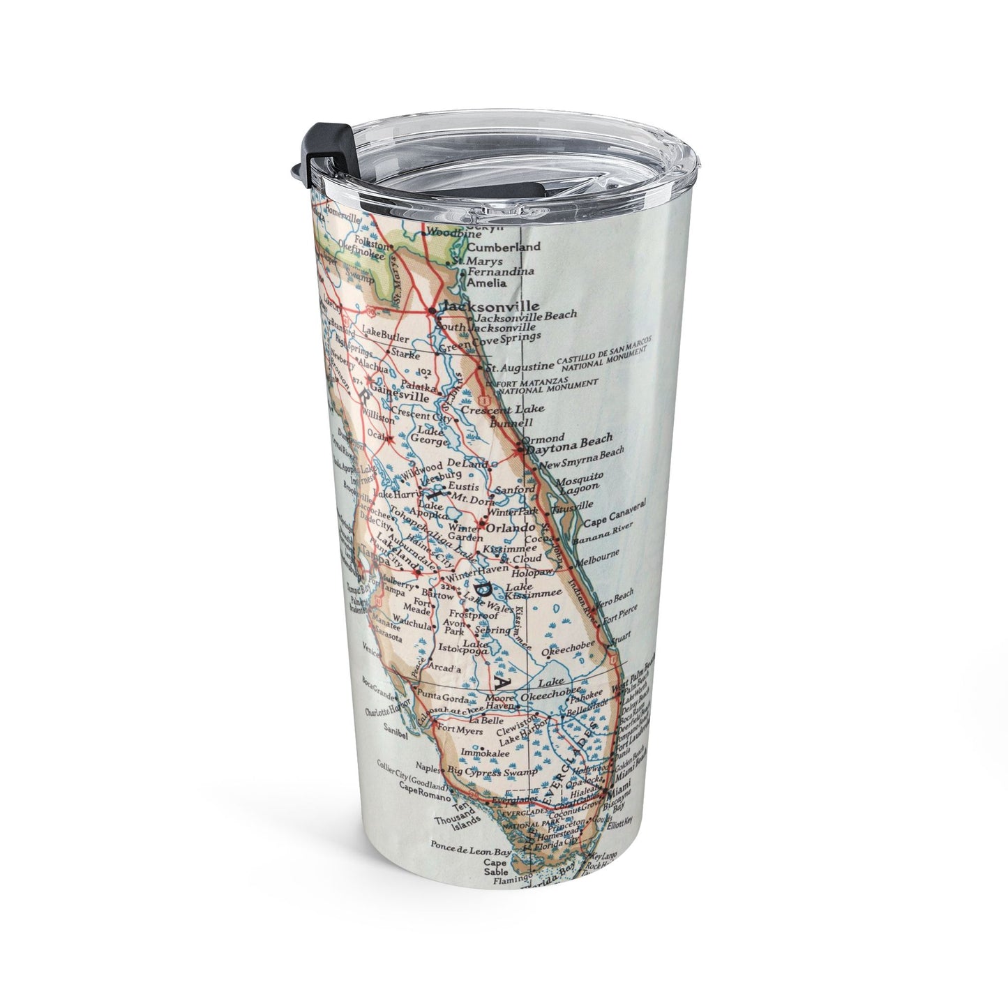 Florida Vintage Map 20oz Insulated Tumbler