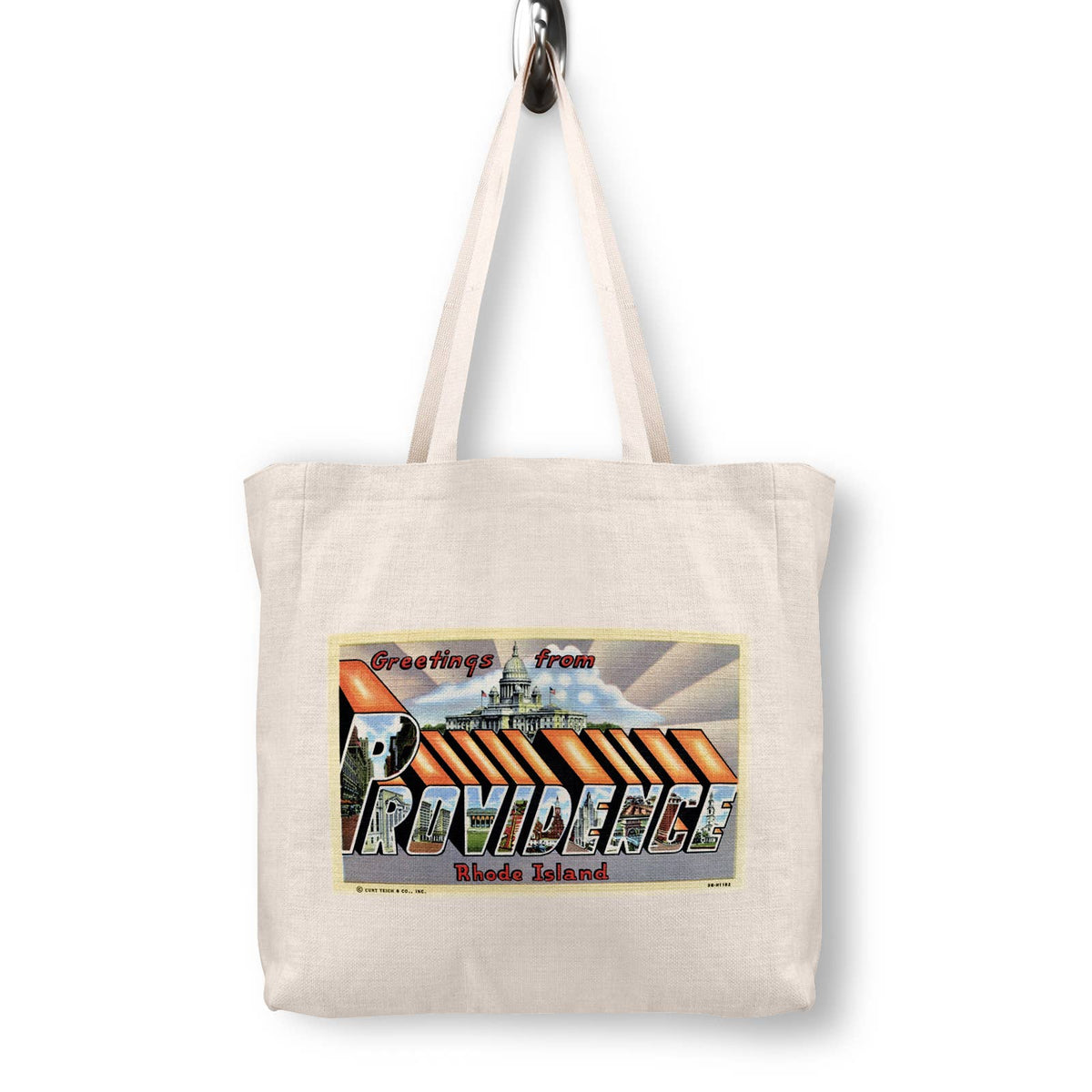 Providence Rhode Island Vintage Postcard Canvas Tote Bag