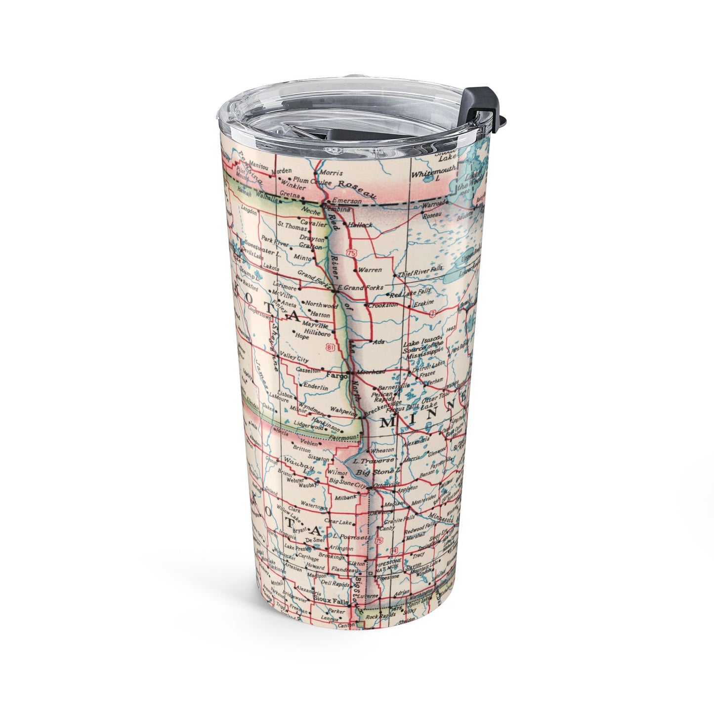 Minnesota Vintage Map 20oz Insulated Tumbler