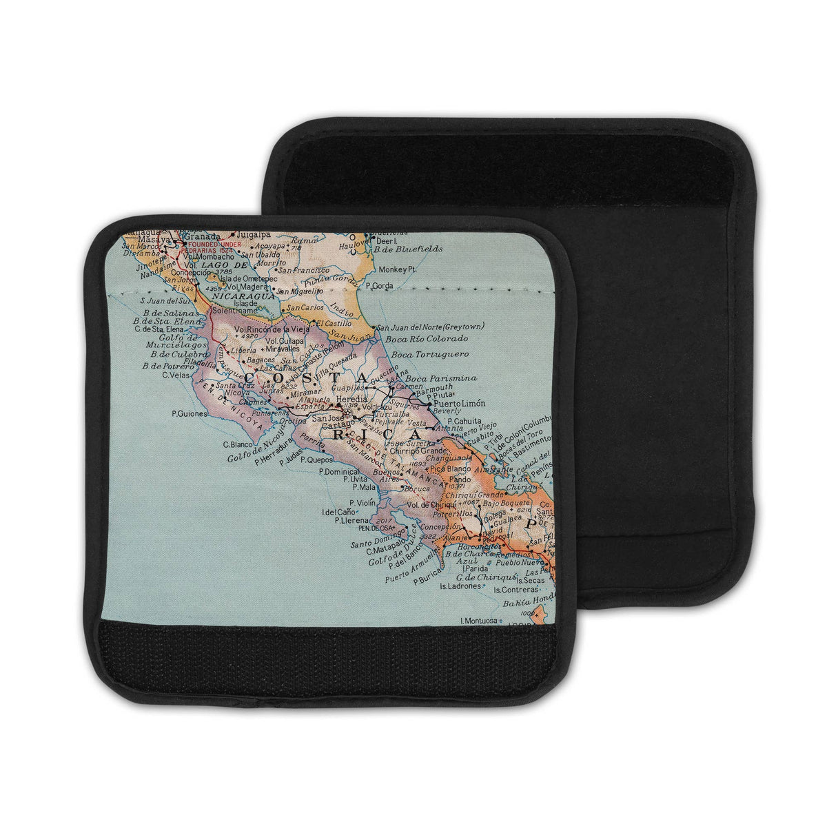 Costa Rica Map Suitcase Spotter Luggage Handle Wrap