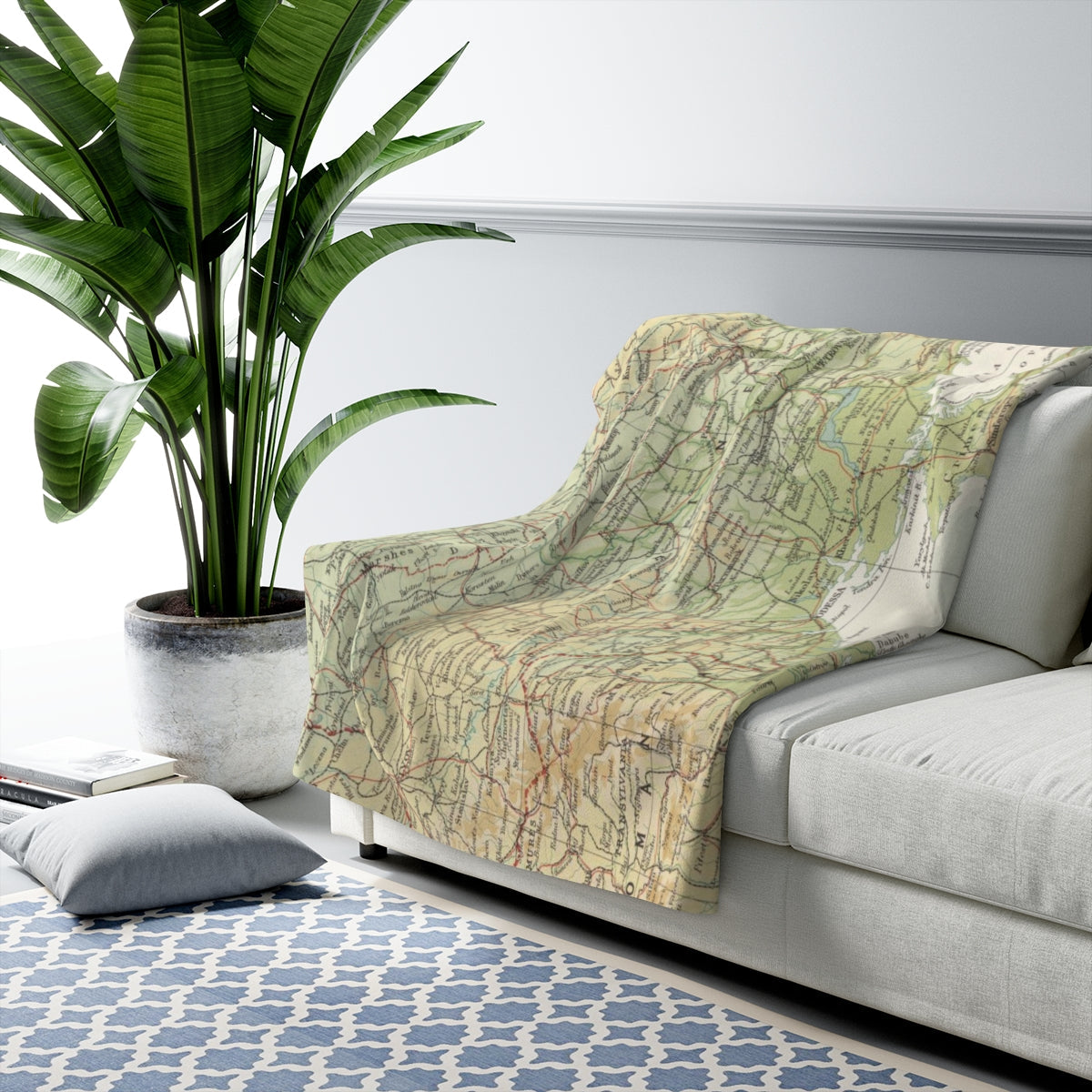 Ukraine Map Sherpa Fleece Blanket | Cozy Travel Throw