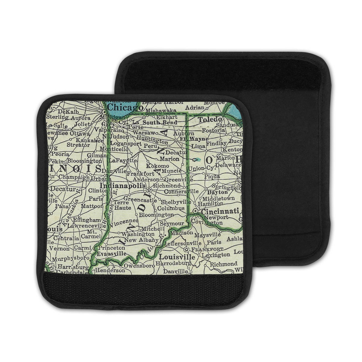 Indiana Map Suitcase Spotter Luggage Handle Wrap