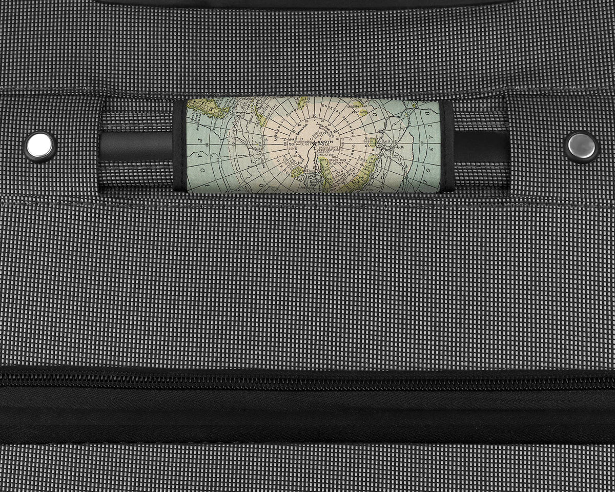 Antarctica Map Suitcase Spotter Luggage Handle Wrap