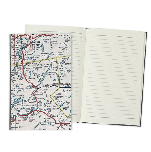 Long Lake New York Vintage Map Travel Journal