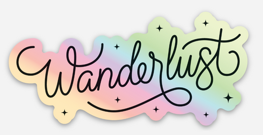 Wanderlust Laptop Sticker