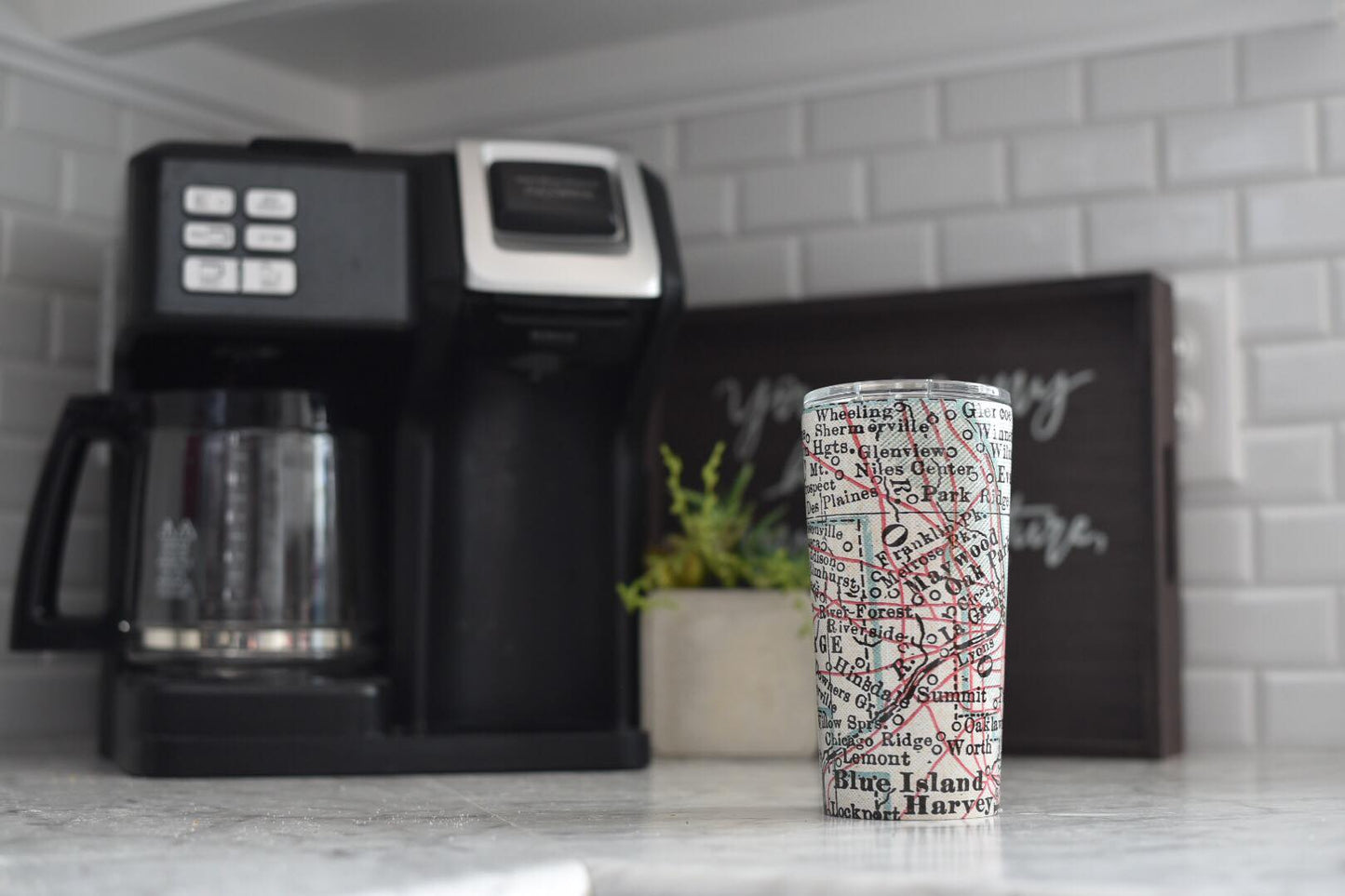 New Jersey Vintage Map 20oz Insulated Tumbler