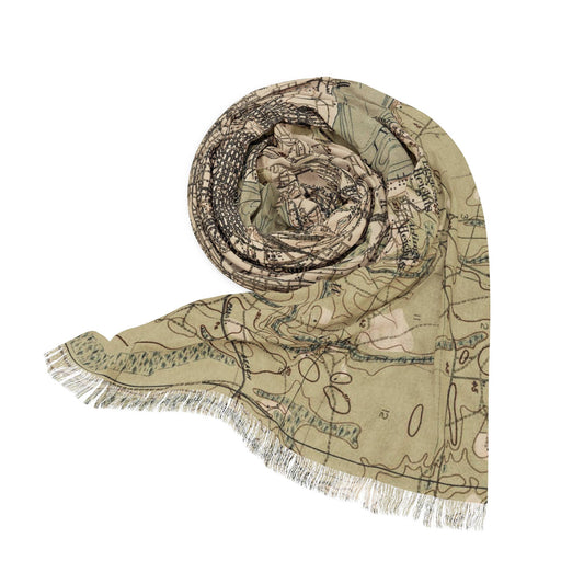 Jacksonville Florida Map Travel Scarf