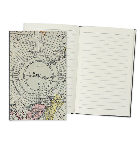 Arctic North Pole Vintage Map Travel Journal