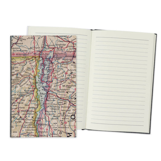 Lake Champlain New York Vintage Map Travel Journal