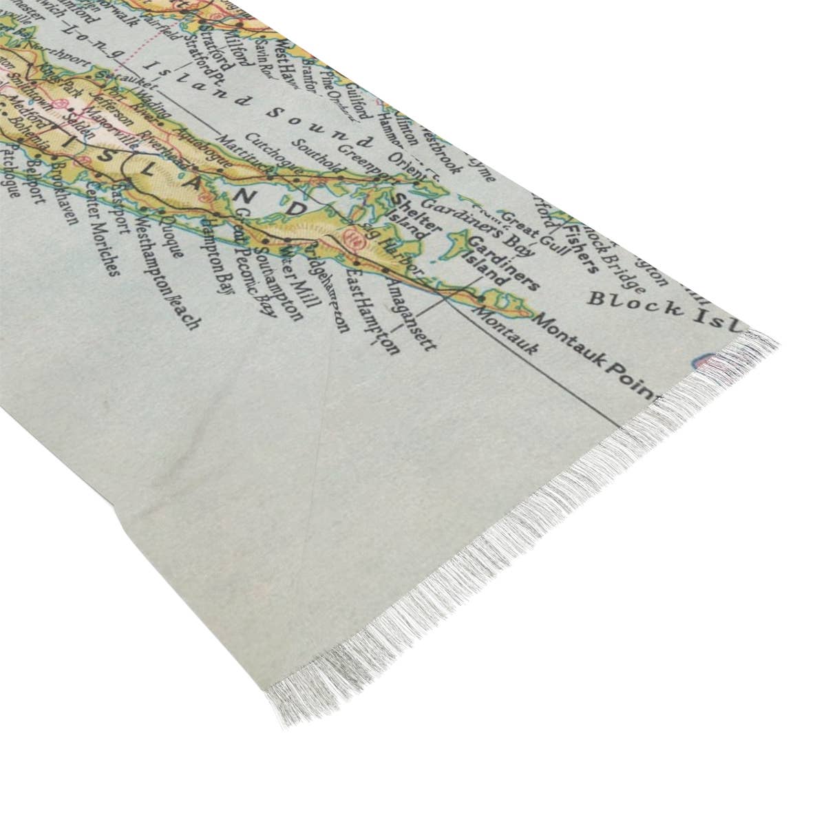 Long Island New York Map Travel Scarf view 4