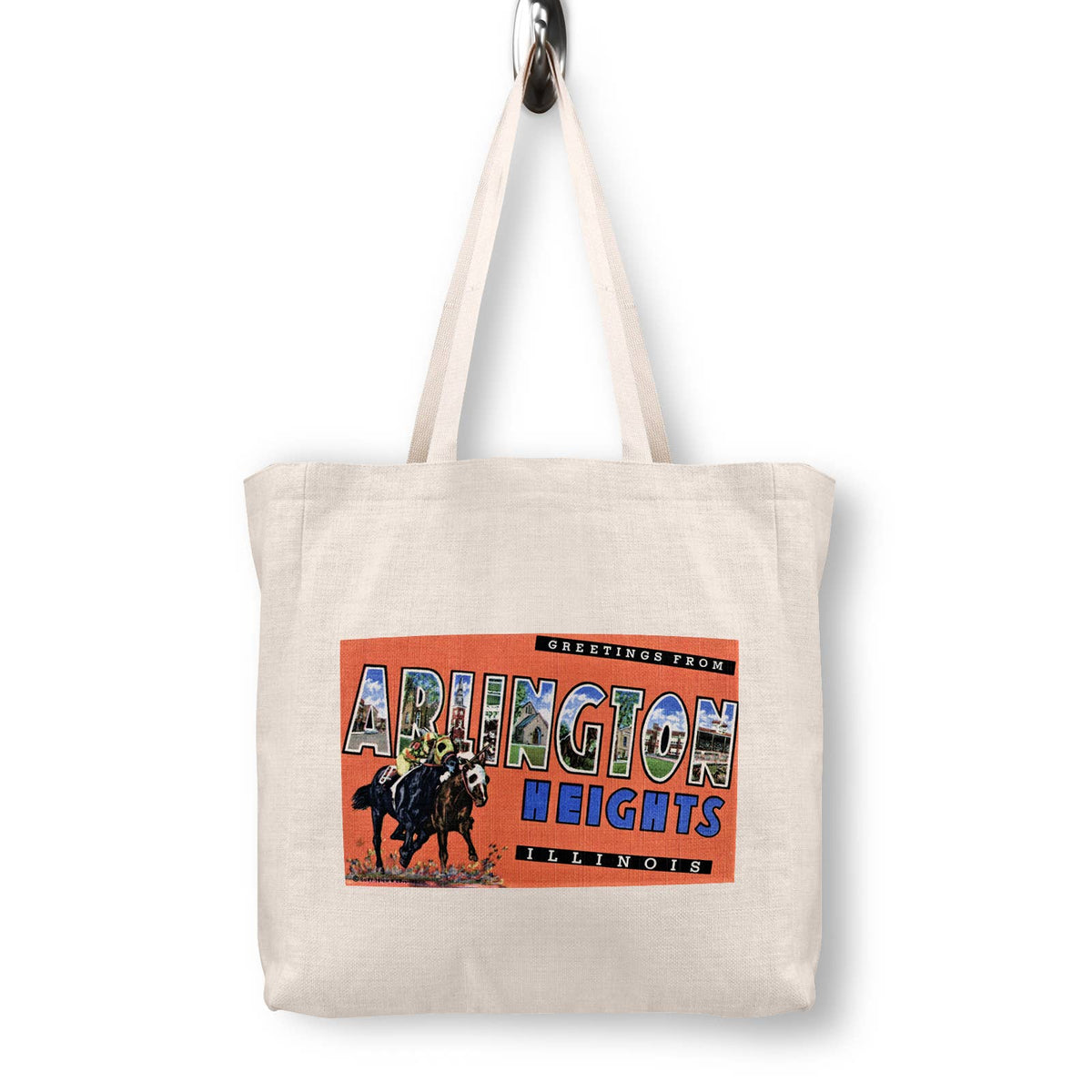 Arlington Heights Illinois Vintage Postcard Canvas Tote Bag
