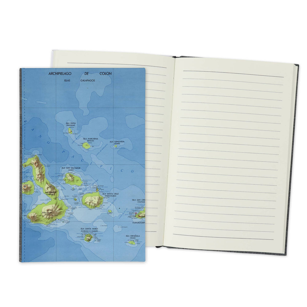 Galapagos Islands Vintage Map Travel Journal