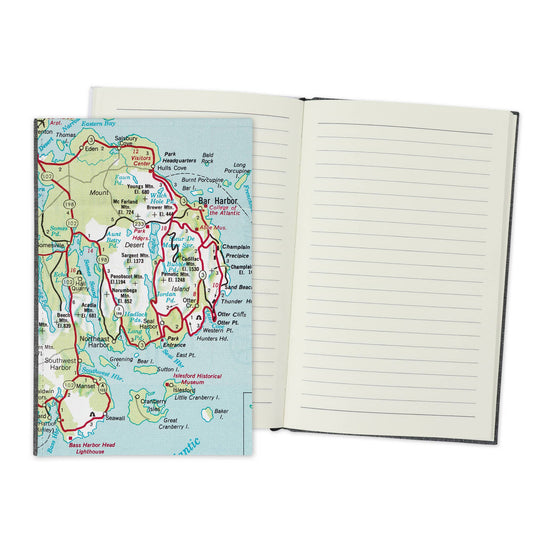 Acadia National Park Vintage Map Travel Journal
