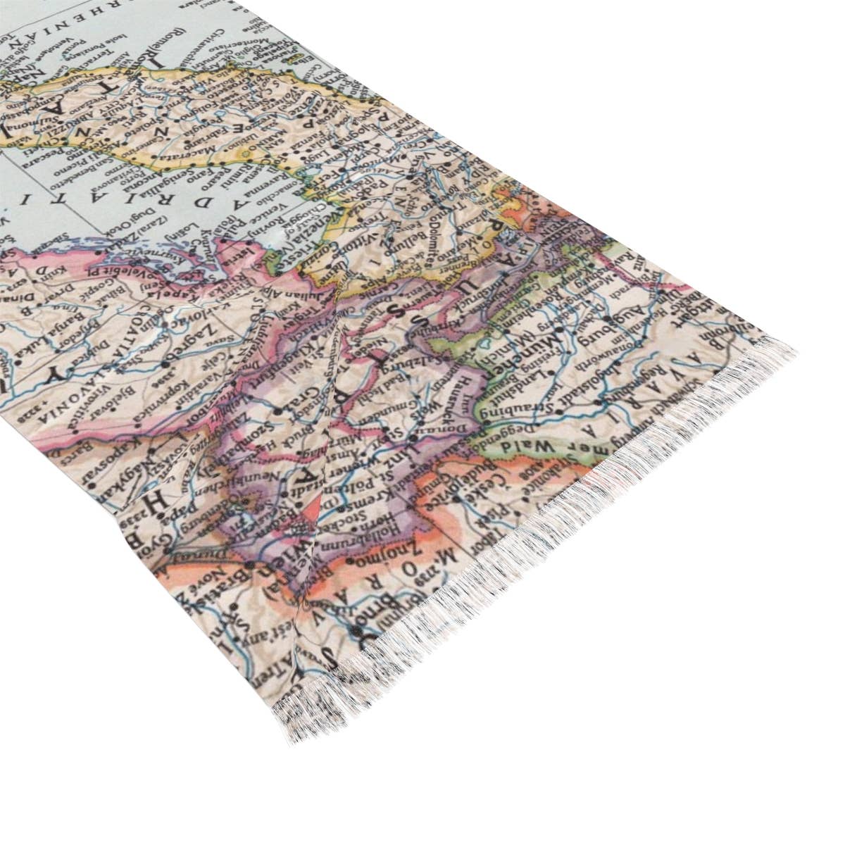 Italy Map Travel Scarf view 4