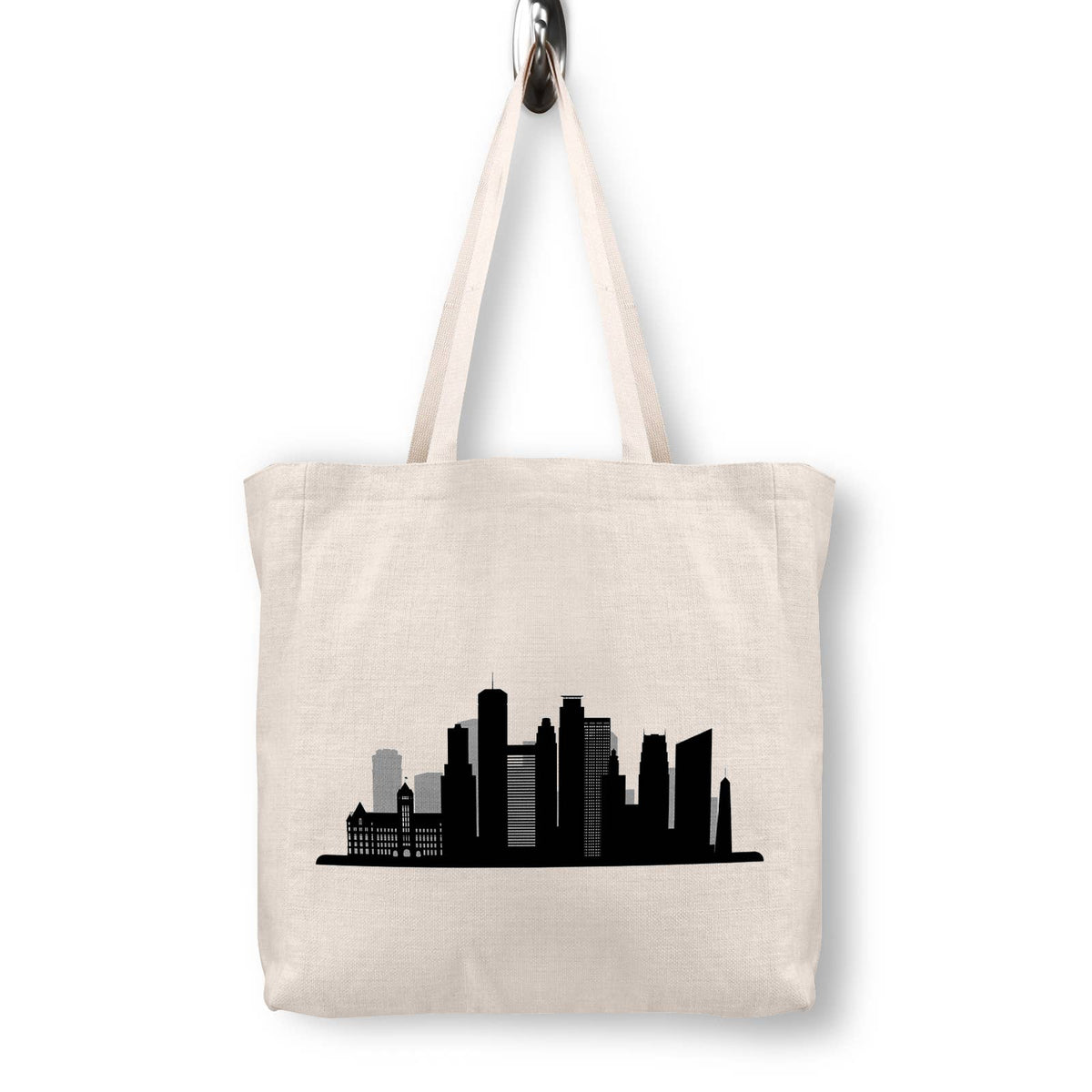 Minneapolis Minnesota Skyline Canvas Tote Bag